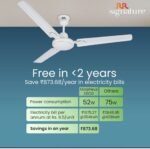 RR Signature 1200 MM Ceiling Fan For Home | High Speed & High Air Flow | High Energy Efficient | 2 Year Warranty [WHITE] - Image 2