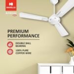 Havells 1200MM Ceiling Fan | Premium Matt Finish, Decorative Fan, Elegant Looks, High Air Delivery, Energy Saving, 100% Pure Copper Motor| 2 Year Warranty|(Chrome) - Image 3