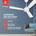 Havells 1200MM Ceiling Fan | Premium Matt Finish, Decorative Fan, Elegant Looks, High Air Delivery, Energy Saving, 100% Pure Copper Motor| 2 Year Warranty|(Chrome) - Image 2