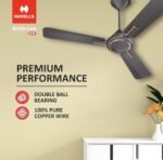 Havells 1200MM Ceiling Fan | Premium Matt Finish, Decorative Fan, Elegant Looks, High Air Delivery, Energy Saving, 100% Pure Copper Motor| 2 Year Warranty|(COPPER) - Image 4