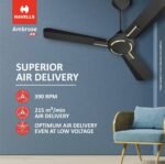 Havells 1200MM Ceiling Fan | Premium Matt Finish, Decorative Fan, Elegant Looks, High Air Delivery, Energy Saving, 100% Pure Copper Motor| 2 Year Warranty|(MIDNIGHT) - Image 2