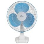 RR Signature Centaur 400 MM Table Fan For Home & Office|90 Degree Silent Oscillation | High Air Delivery | 3 Speed Setting | 2 Year Warranty 【White-Blue】